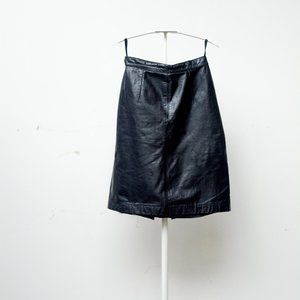 Black Leather Skirt